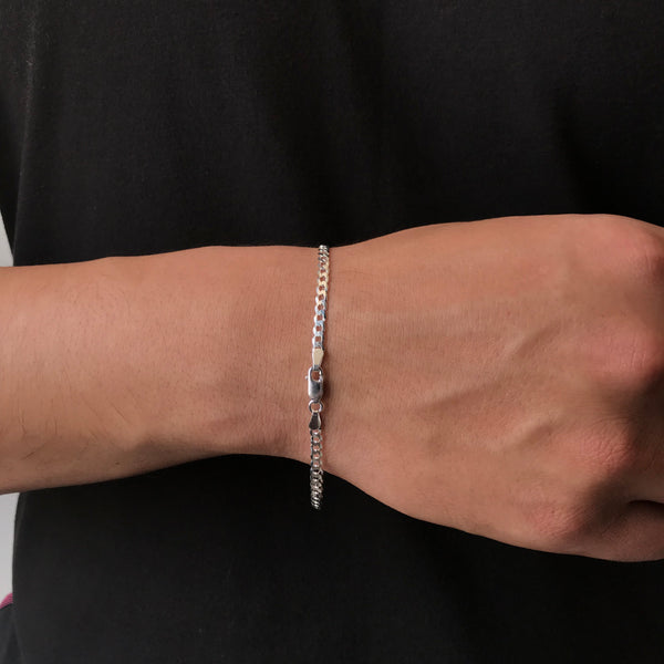 Pulseira Grumet 3mm/20cm - Prata 925