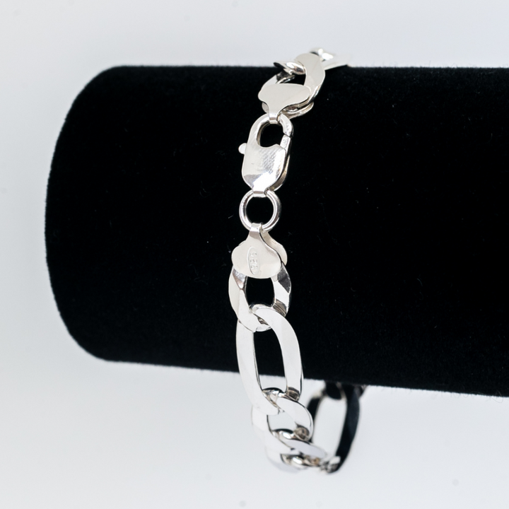 Pulseira 3x1 11mm - Prata 925 | Piá das Pratas - Estilo e Qualidade
