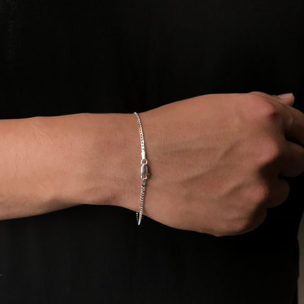 Pulseira Grumet 2mm/20cm - Prata 925