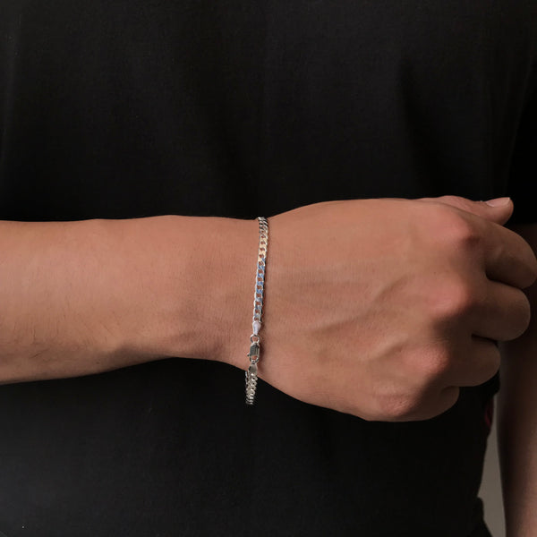 Pulseira Grumet 4mm/21cm - Prata 925