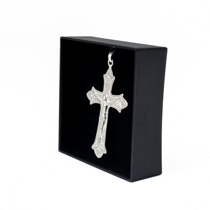 Pingente Crucifixo (G) - Prata 925 | Piá das Pratas - Fé e Elegância