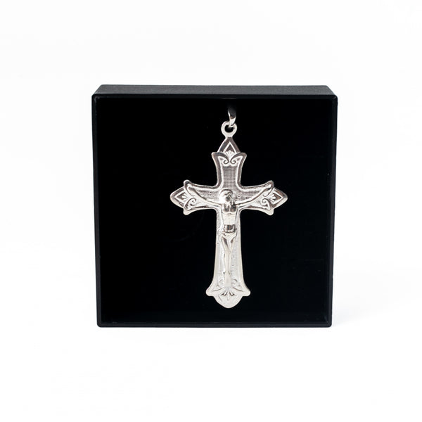 Pingente Crucifixo (G) - Prata 925 | Piá das Pratas - Fé e Elegância