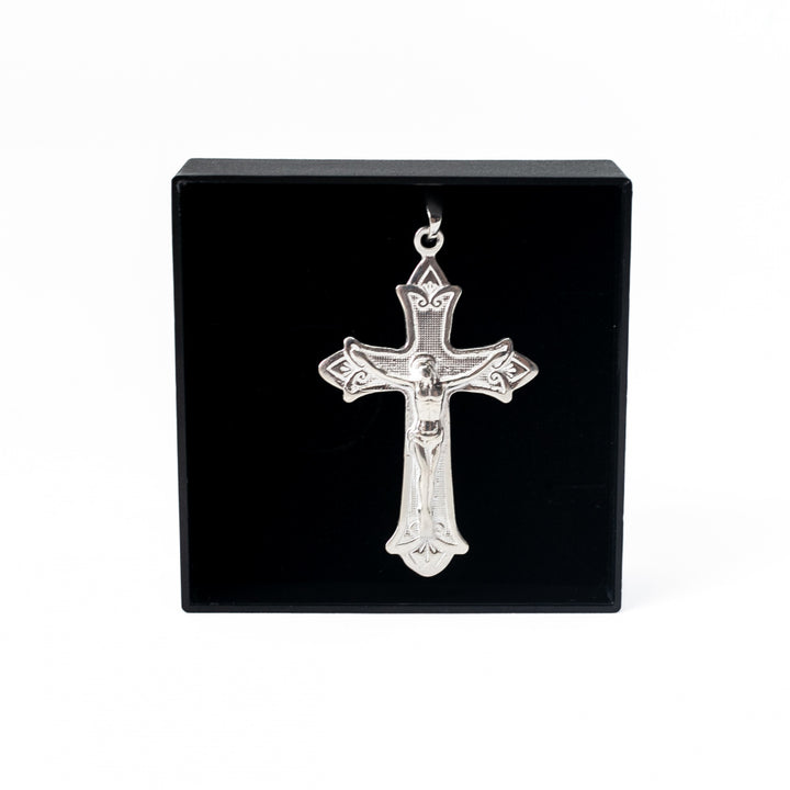 Pingente Crucifixo (G) - Prata 925 | Piá das Pratas - Fé e Elegância